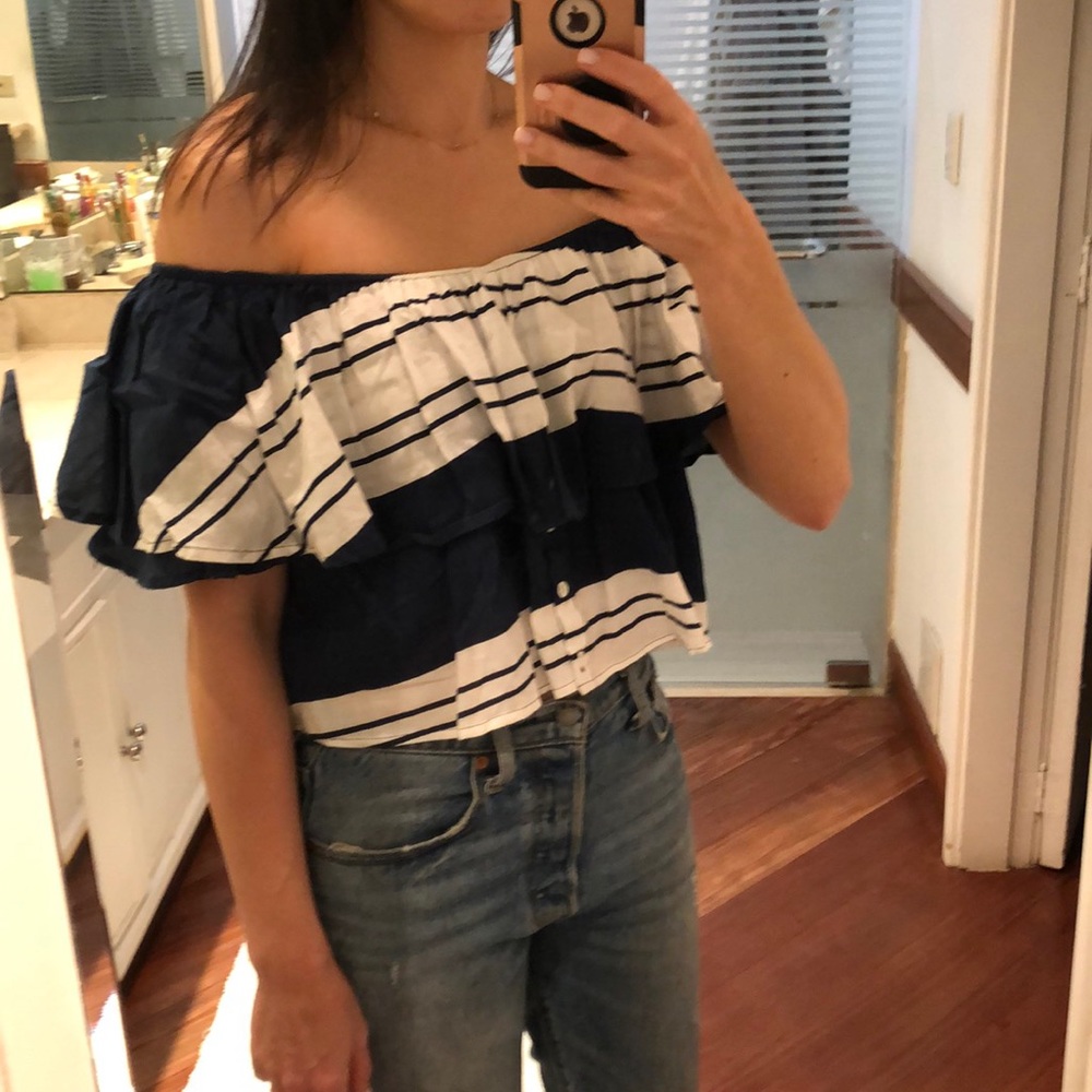 Faithful the Brand Off the Shoulder Crop Top
